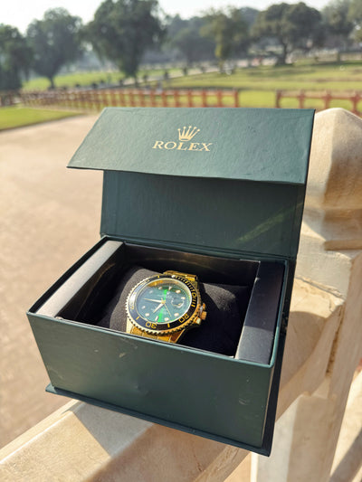 Rolex Oyster Perpetual | Premium Green and Gold with Date Adjuster