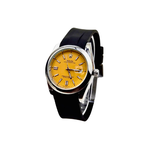 Rolex Datejust 36mm 116200 Steel Oyster Custom Yellow Dial Watch