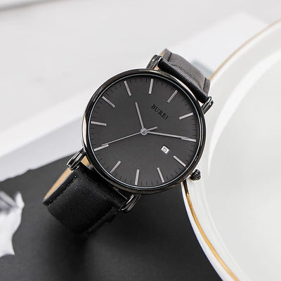 BUREI Men's Minimalist Waterproof Watch